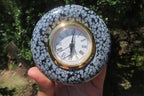 Polished Classic Snowflake Obsidian Alarm Clock - Sold Per Item - From Mexico - Toprock Gemstones and Minerals 