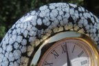 Polished Classic Snowflake Obsidian Alarm Clock - Sold Per Item - From Mexico - Toprock Gemstones and Minerals 