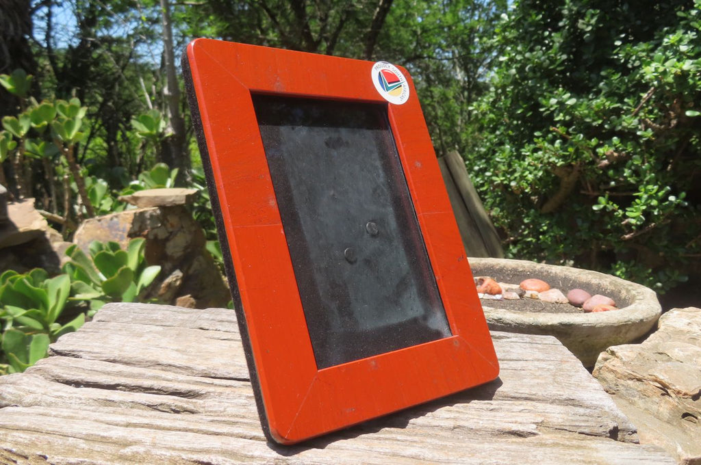 Hand Made Red Jasper Picture Frame x 1 From South Africa - Toprock Gemstones and Minerals 