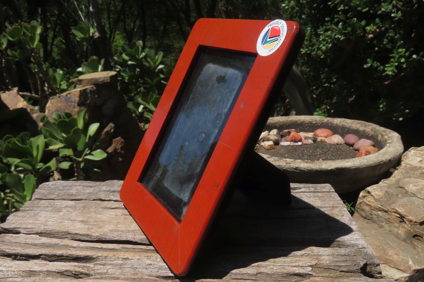 Hand Made Red Jasper Picture Frame x 1 From South Africa - Toprock Gemstones and Minerals 