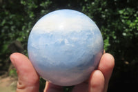 Polished Blue Calcite  Spheres - Sold per Item - From Madagascar - Toprock Gemstones and Minerals 