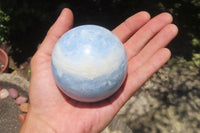 Polished Blue Calcite  Spheres - Sold per Item - From Madagascar - Toprock Gemstones and Minerals 