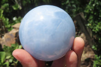 Polished Blue Calcite  Spheres - Sold per Item - From Madagascar - Toprock Gemstones and Minerals 