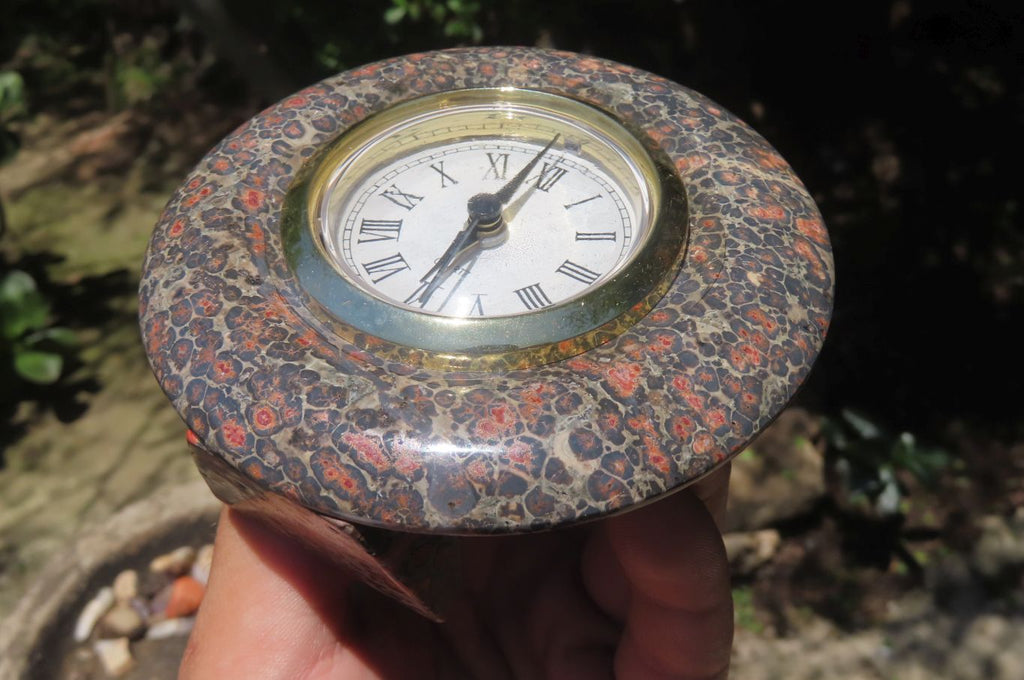 Polished Classic Snakeskin Rhyolite Jasper Alarm Clock - Sold Per Item - From Australia - Toprock Gemstones and Minerals 