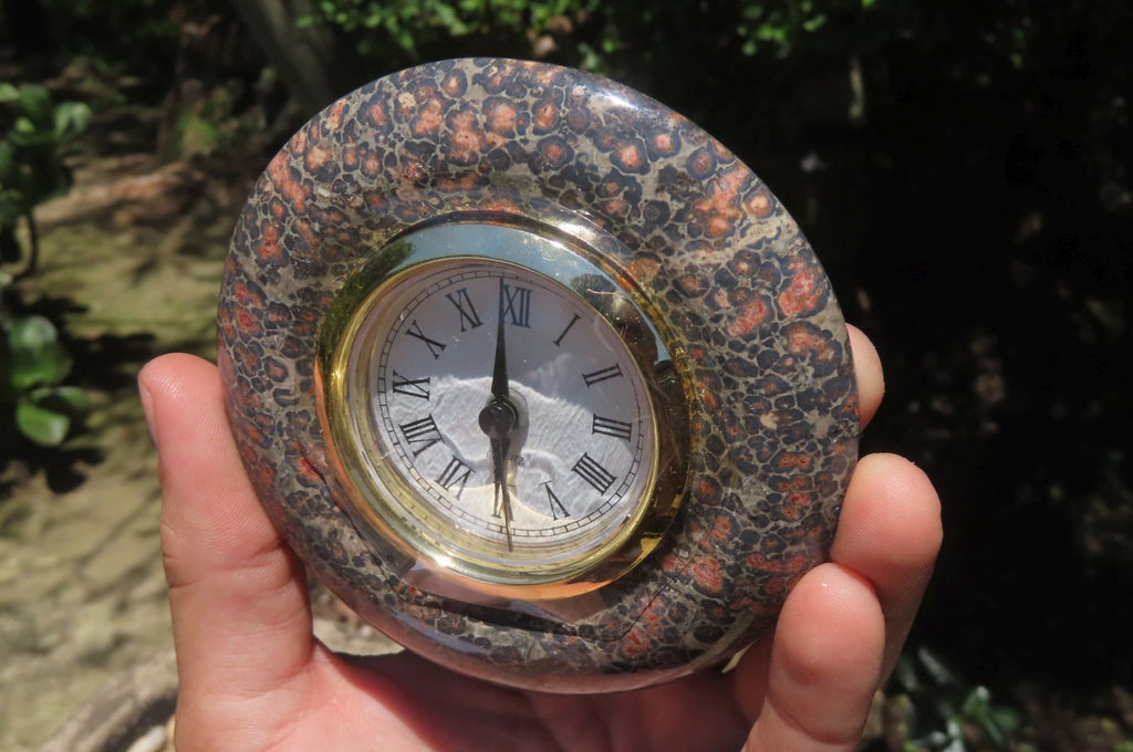 Polished Classic Snakeskin Rhyolite Jasper Alarm Clock - Sold Per Item - From Australia - Toprock Gemstones and Minerals 