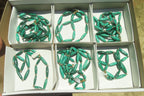 Polished Medium Malachite Barrel Shaped Beaded Necklace - Sold Per Item - From Congo - Toprock Gemstones and Minerals 