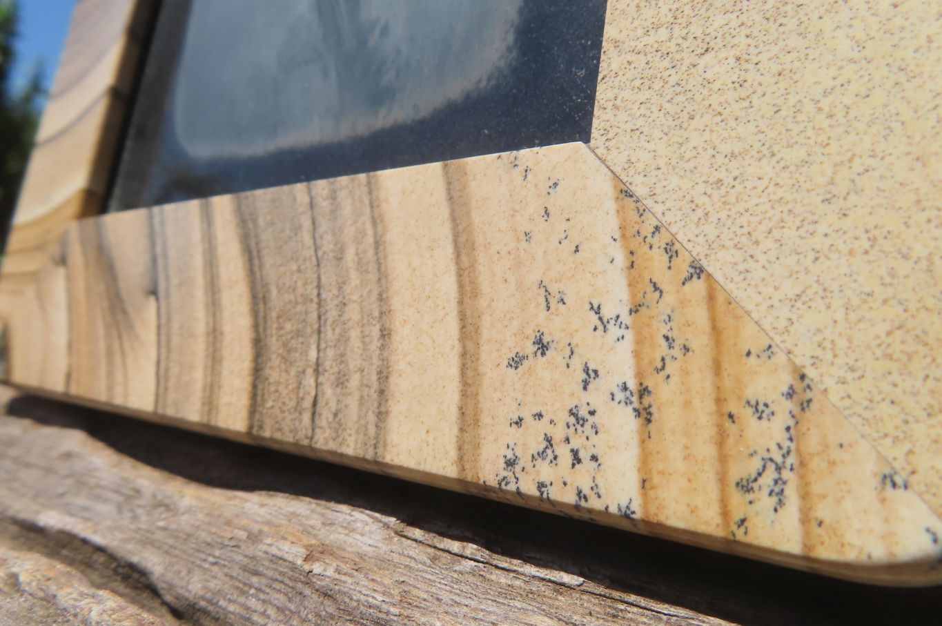 Hand Made Picture Stone Picture Frame x 1 From Namibia - Toprock Gemstones and Minerals 