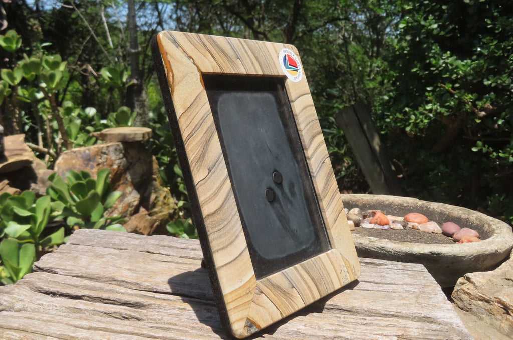 Hand Made Picture Stone Picture Frame x 1 From Namibia - Toprock Gemstones and Minerals 