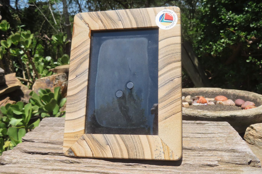 Hand Made Picture Stone Picture Frame x 1 From Namibia - Toprock Gemstones and Minerals 