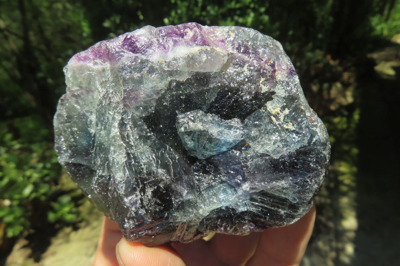 Natural Watermelon Fluorite Cobbed Specimens x 9 From Uis, Namibia - Toprock Gemstones and Minerals 