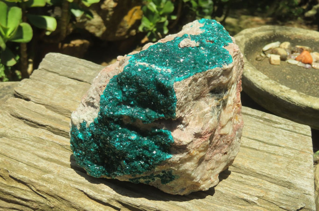 Natural Dioptase Cabinet Specimen x 1 From Congo - Toprock Gemstones and Minerals 