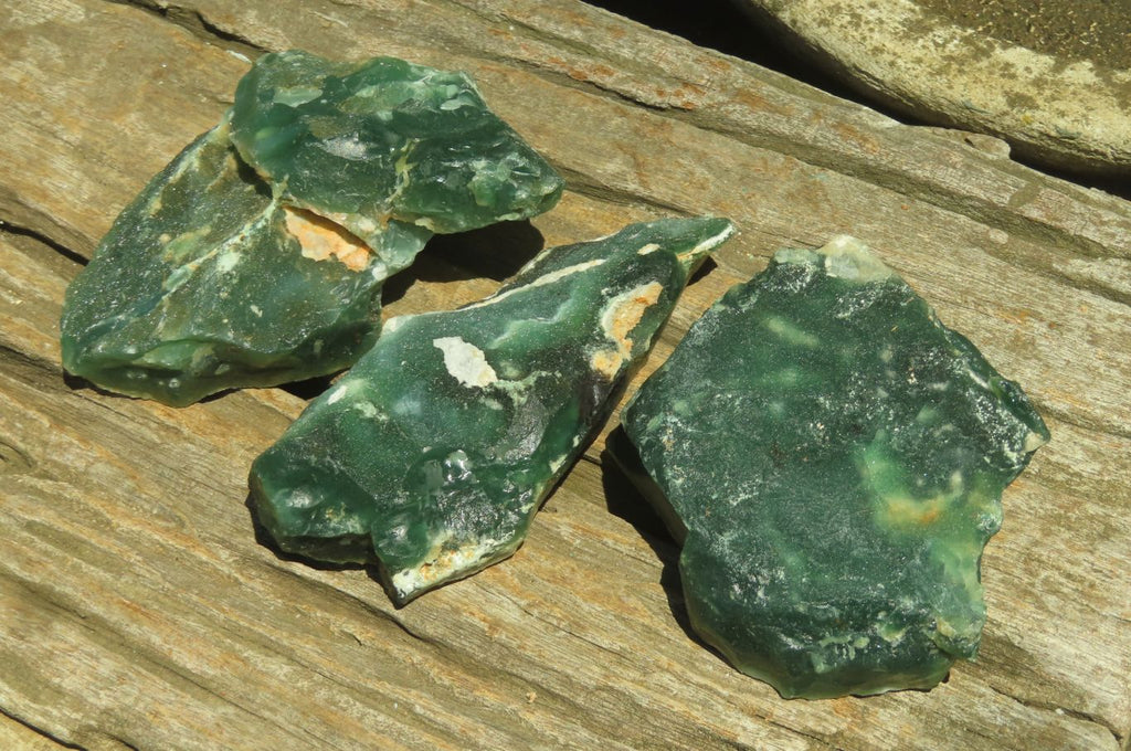 Natural Emerald Mtorolite Plates x 6 From Mutorashanga, Zimbabwe - Toprock Gemstones and Minerals 