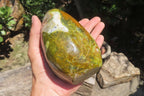 Polished Green Opal Standing Free Form x 1 From Madagascar - Toprock Gemstones and Minerals 