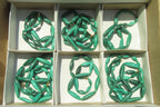 Polished Small Malachite Barrel Shaped Beaded Necklace - Sold Per Item - From Congo - Toprock Gemstones and Minerals 