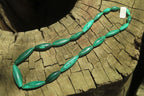 Polished Small Malachite Barrel Shaped Beaded Necklace - Sold Per Item - From Congo - Toprock Gemstones and Minerals 