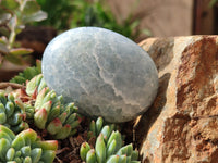 Polished Large Blue Calcite Galet / Palmstones - Sold per KG - From Madagascar - Toprock Gemstones and Minerals 