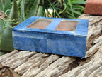 Hand Made Dumortierite Jewellery Box x 1 From Mozambique - Toprock Gemstones and Minerals 