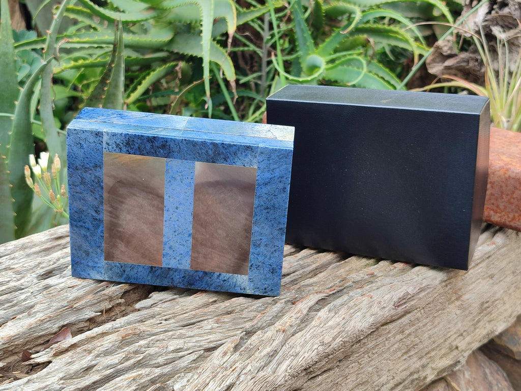 Hand Made Dumortierite Jewellery Box x 1 From Mozambique - Toprock Gemstones and Minerals 