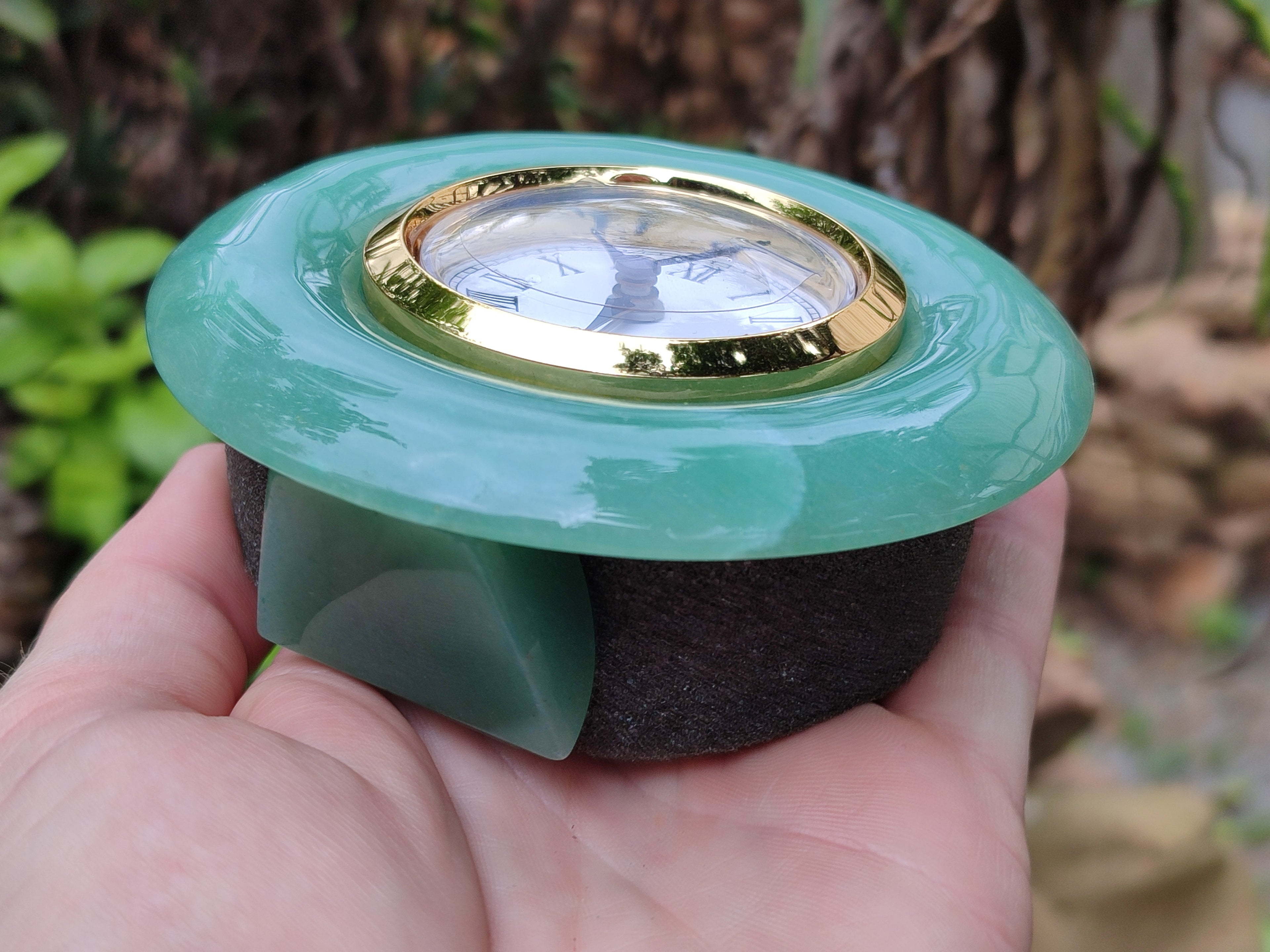 Polished Aventurine Alarm Clock - Sold Per Item - From Zimbabwe - Toprock Gemstones and Minerals 