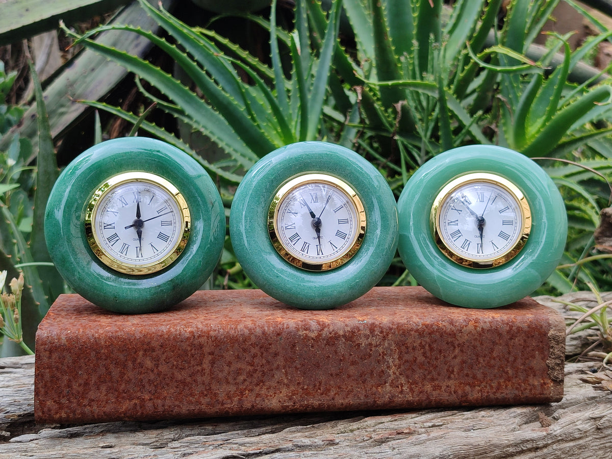Polished Aventurine Alarm Clock - Sold Per Item - From Zimbabwe - Toprock Gemstones and Minerals 