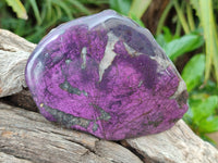 Polished On One Side Metallic Purpurite x 6 From Namibia - Toprock Gemstones and Minerals 