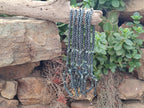 Polished Hematite and Aventurine combo Triple Twisted Beaded Necklace and Bracelet Set - Sold Per Item - From China - Toprock Gemstones and Minerals 