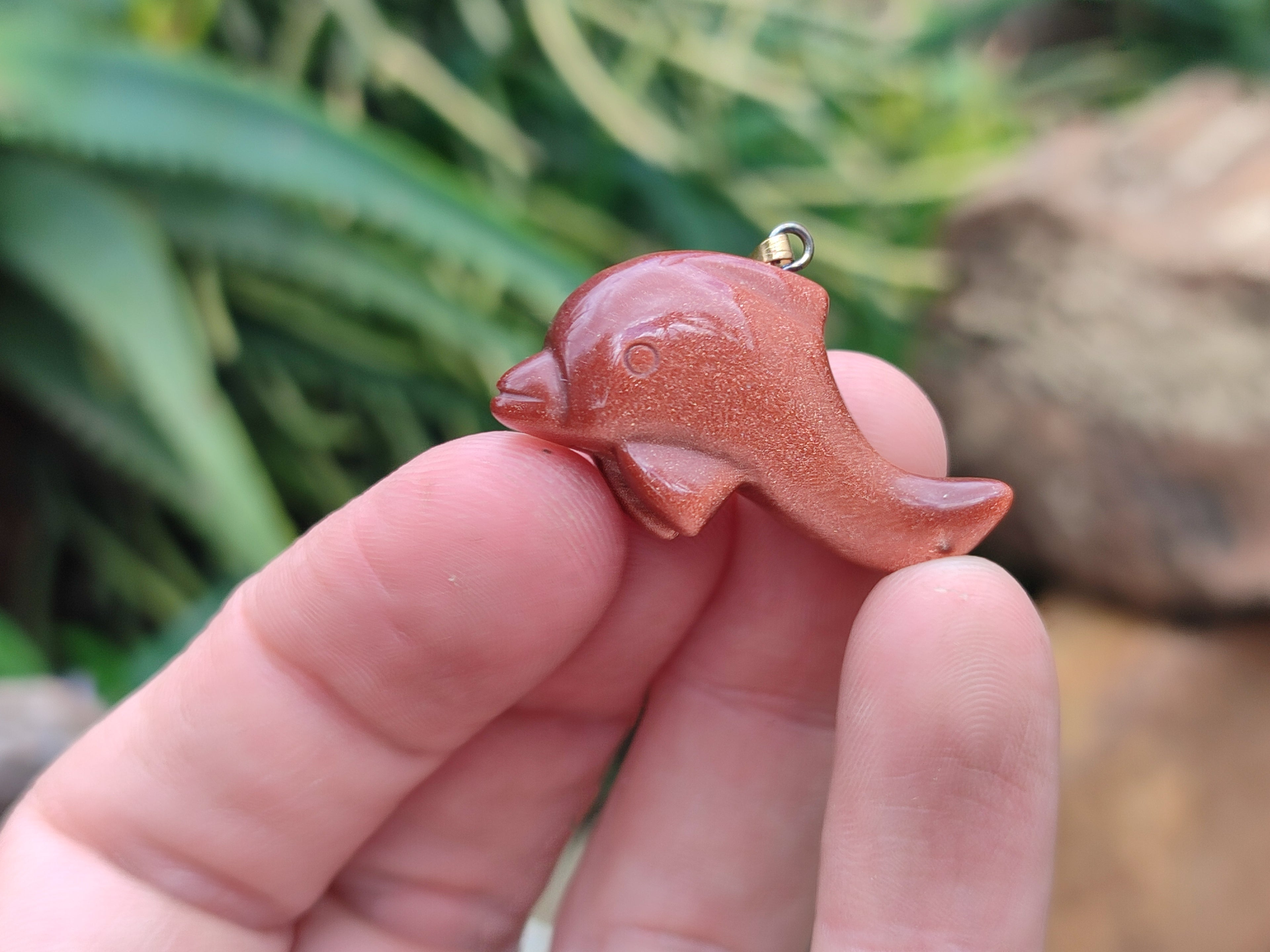 Polished Mixed Set Of 12 Gemstone Dolphin Pendants - Sold Per Box - From Southern Africa - Toprock Gemstones and Minerals 