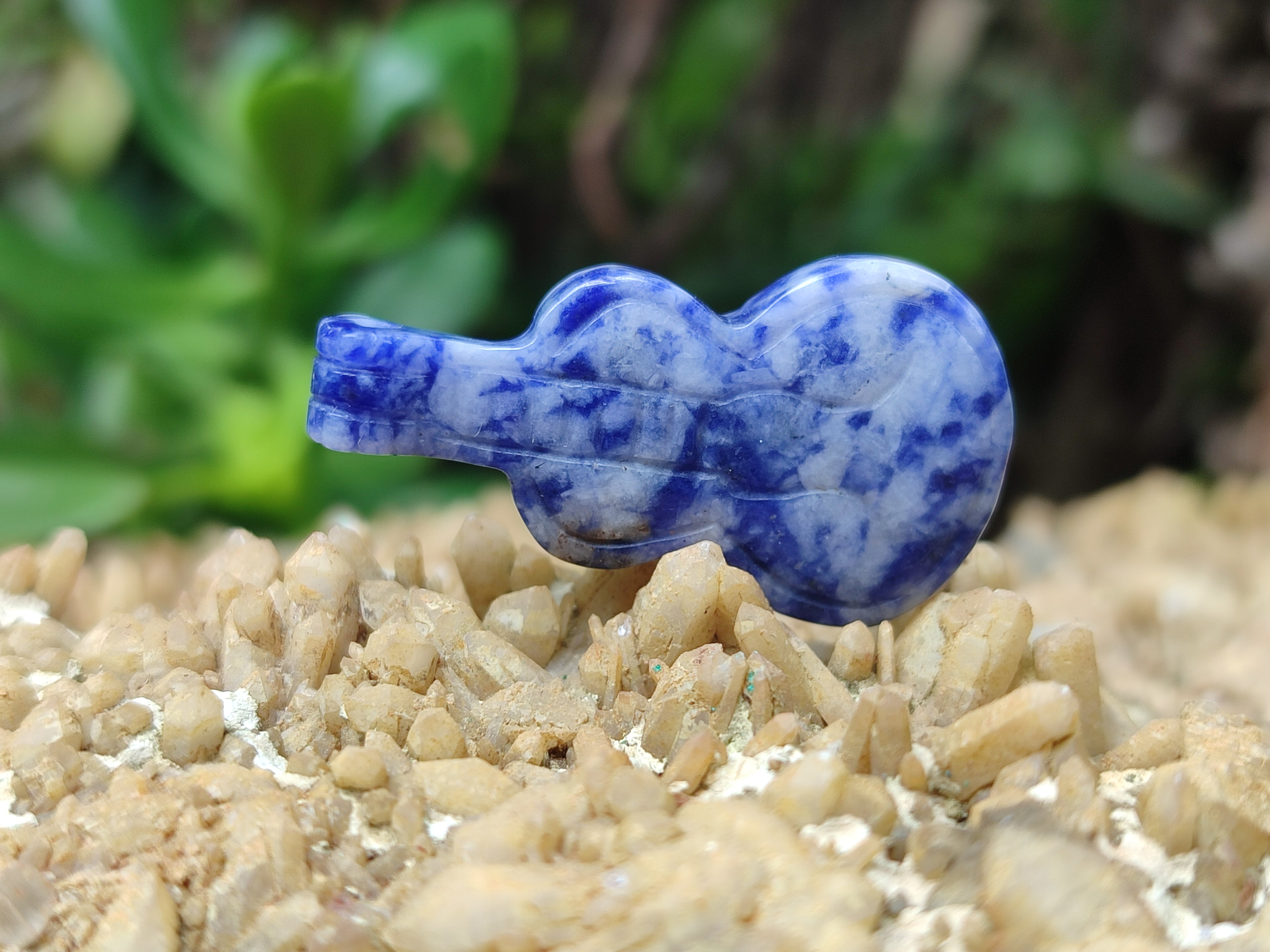 Hand Made Mixed Set Of 12 Gemstone Guitar Pendants - Sold Per Box - From Southern Africa - Toprock Gemstones and Minerals 