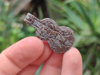 Hand Made Mixed Set Of 12 Gemstone Guitar Pendants - Sold Per Box - From Southern Africa
