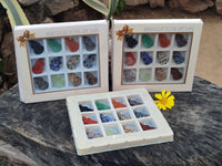 Hand Made Mixed Set Of 12 Gemstone Guitar Pendants - Sold Per Box - From Southern Africa