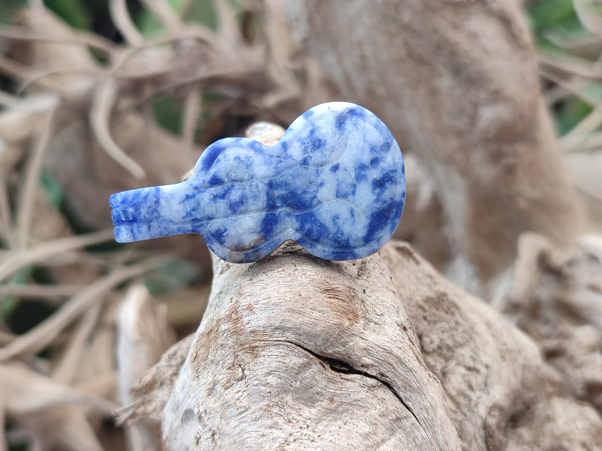 Hand Made Mixed Set Of 12 Gemstone Guitar Pendants - Sold Per Box - From Southern Africa - Toprock Gemstones and Minerals 