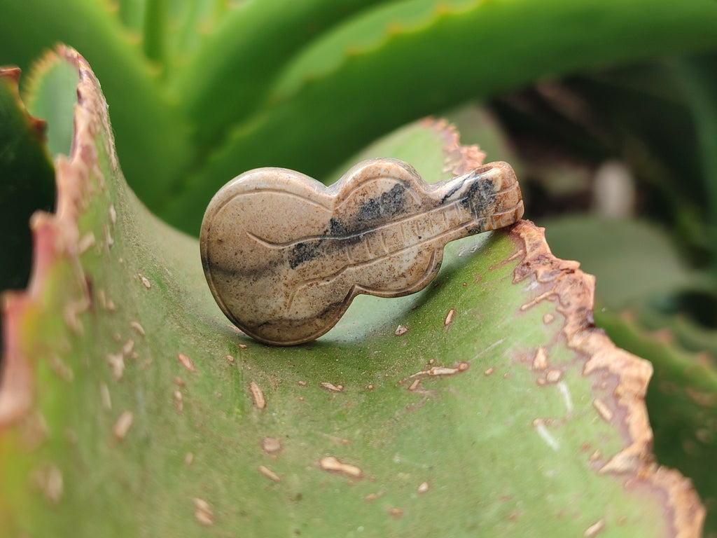 Hand Made Mixed Set Of 12 Gemstone Guitar Pendants - Sold Per Box - From Southern Africa - Toprock Gemstones and Minerals 