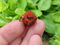 Hand Made Mixed Box Set of 12 Gemstone Dice Pendants - Sold Per Box - From World