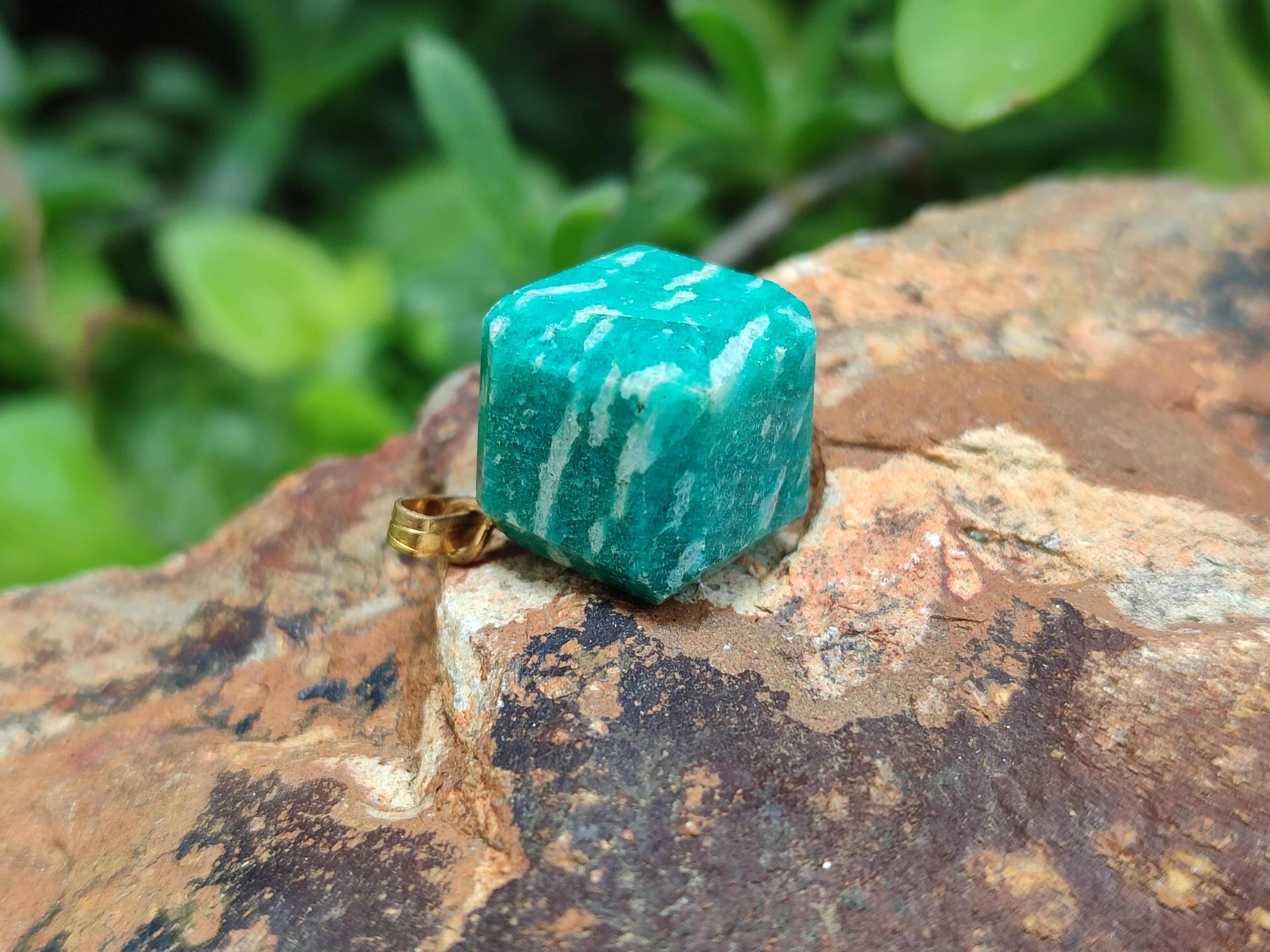 Hand Made Mixed Box Set of 12 Gemstone Dice Pendants - Sold Per Box - From World - Toprock Gemstones and Minerals 