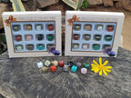 Hand Made Mixed Box Set of 12 Gemstone Dice Pendants - Sold Per Box - From World - Toprock Gemstones and Minerals 