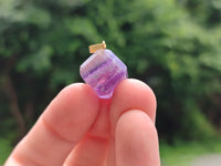 Hand Made Mixed Box Set of 20 Gemstone Dice Pendants with Gold Clasp - Sold Per Box - From World