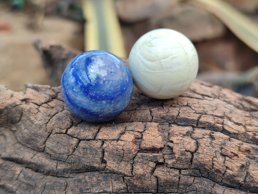 Polished Mixed Box Set of 12 Mini Gemstone Sphere - Sold Per Box - From World - Toprock Gemstones and Minerals 