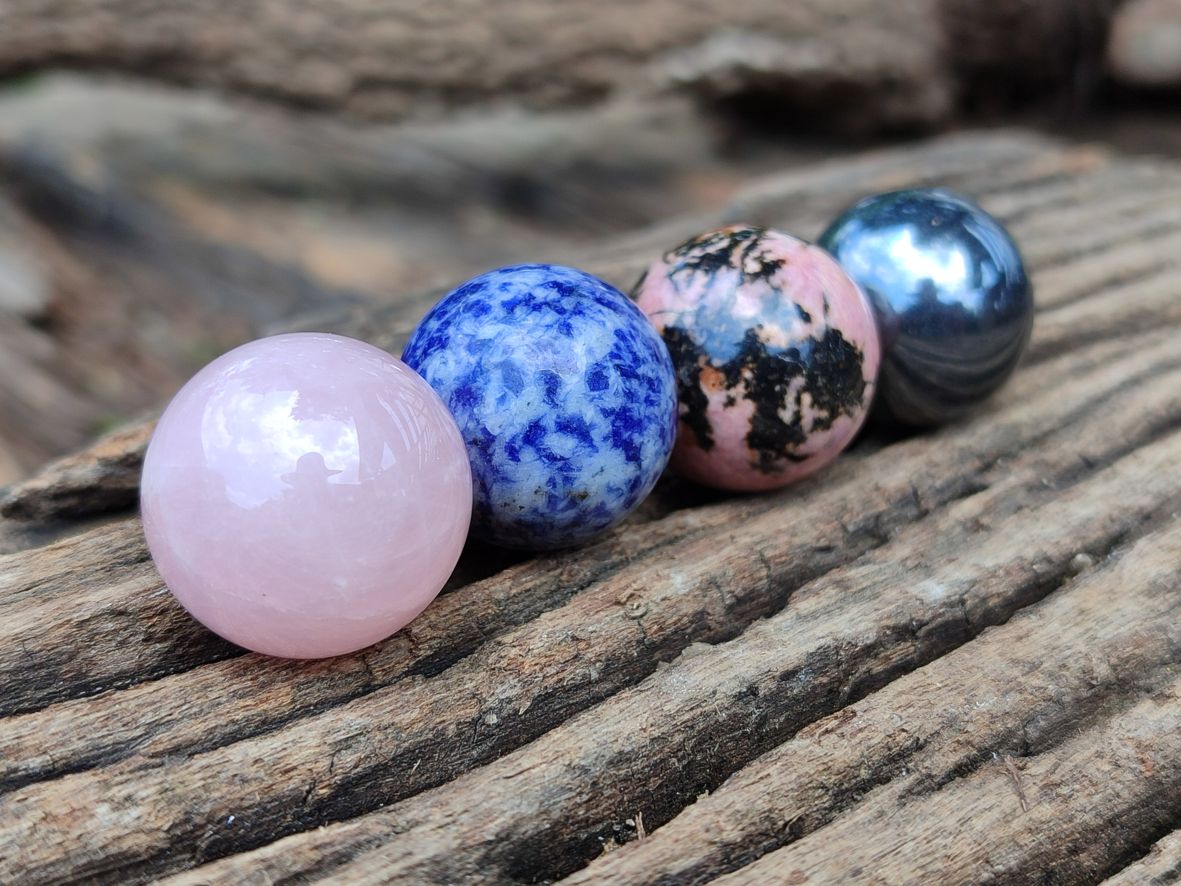 Polished Mixed Box Set of 12 Mini Gemstone Sphere - Sold Per Box - From World - Toprock Gemstones and Minerals 