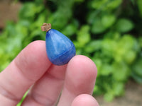 Hand Made Mixed Box Set of 12 Mini Gemstone Teardrop Pendants with Gold Clasp - Sold Per Box - From World
