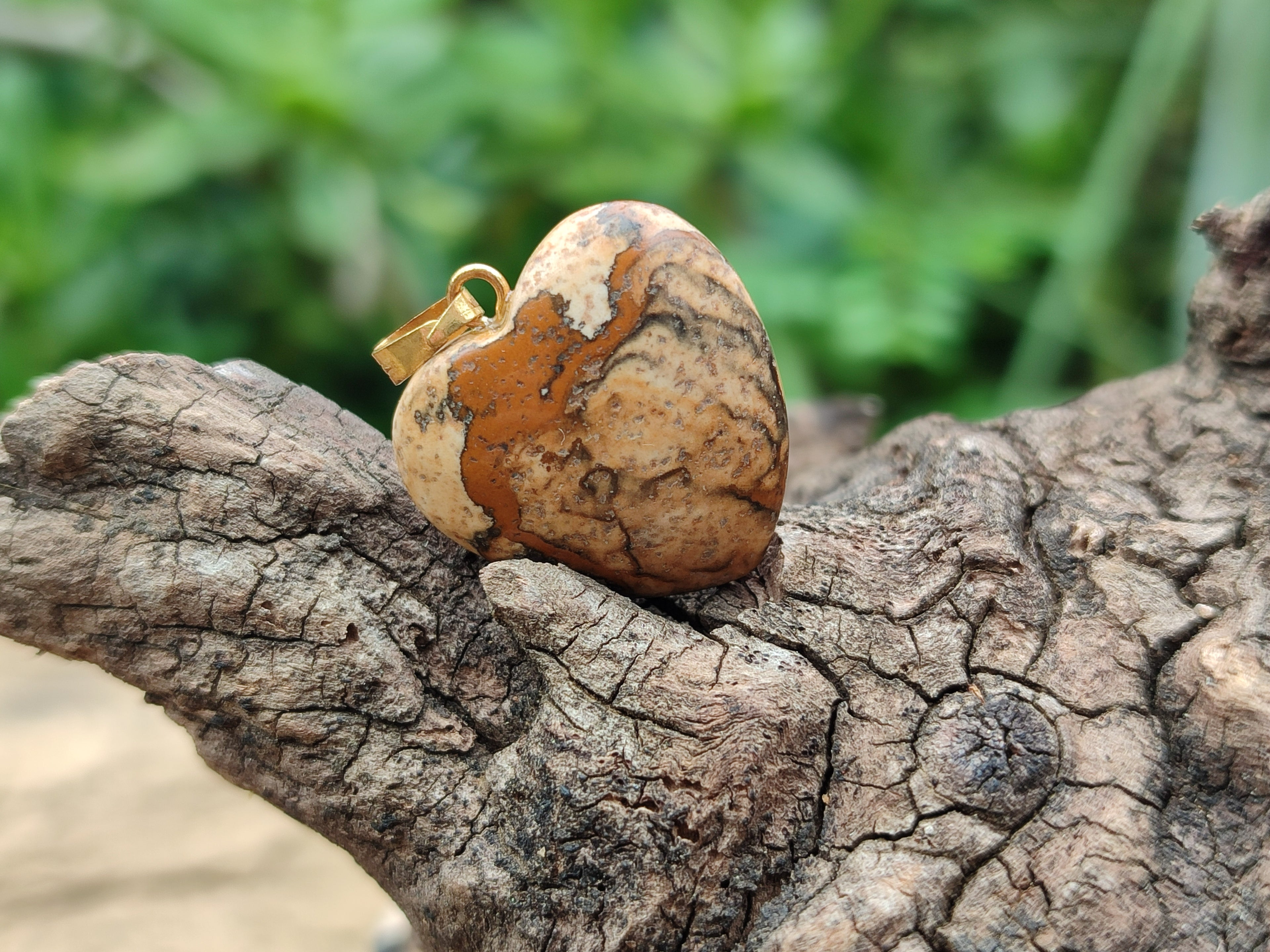 Hand Made Mixed Box Set of 12 Mini Gemstone Heart Pendants with Gold Clasp - Sold Per Box - From World - Toprock Gemstones and Minerals 