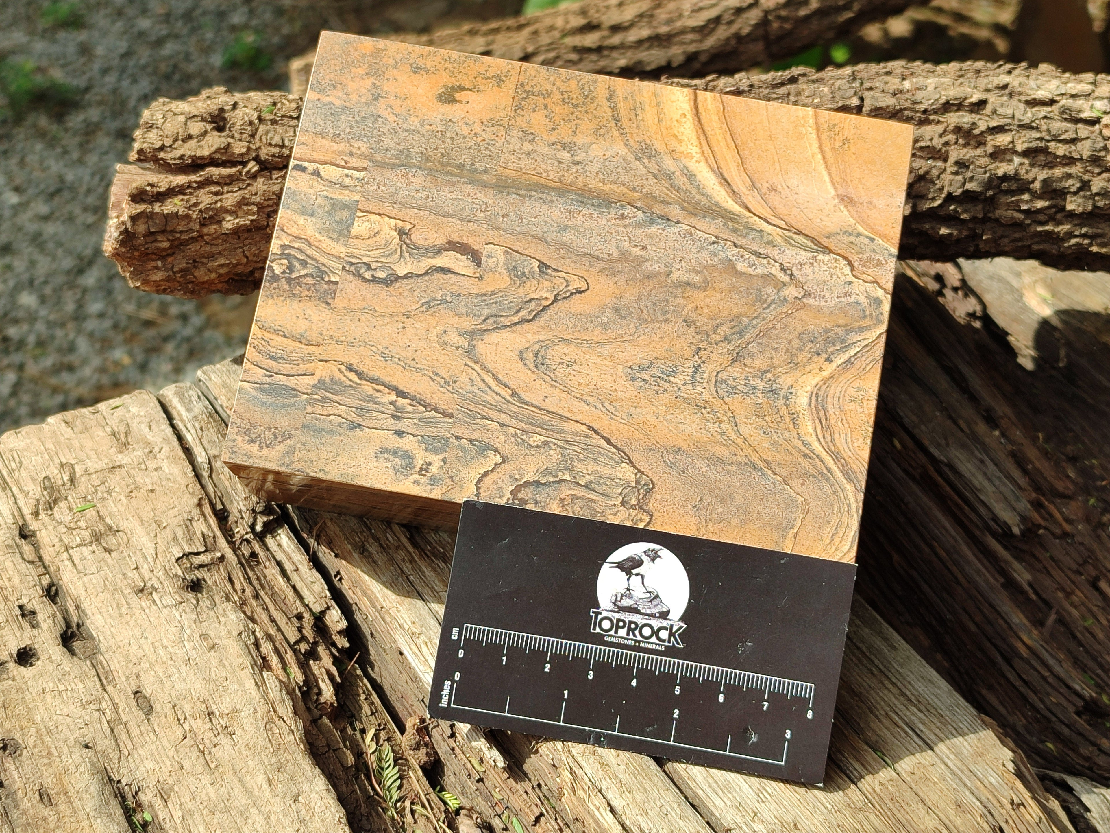 Hand Made Namibian Desert Picture Stone Jasper Jewellery Box - Sold per Item - From Namibia - Toprock Gemstones and Minerals 