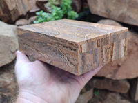 Hand Made Namibian Desert Picture Stone Jasper Jewellery Box - Sold per Item - From Namibia - Toprock Gemstones and Minerals 