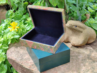 Hand Made Unakite Jewellery Box - Sold per Item - From South Africa - Toprock Gemstones and Minerals 