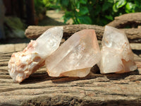 Natural Clear Quartz Crystals x 6 From Zambia - Toprock Gemstones and Minerals 