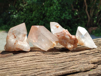 Natural Clear Quartz Crystals x 6 From Zambia - Toprock Gemstones and Minerals 