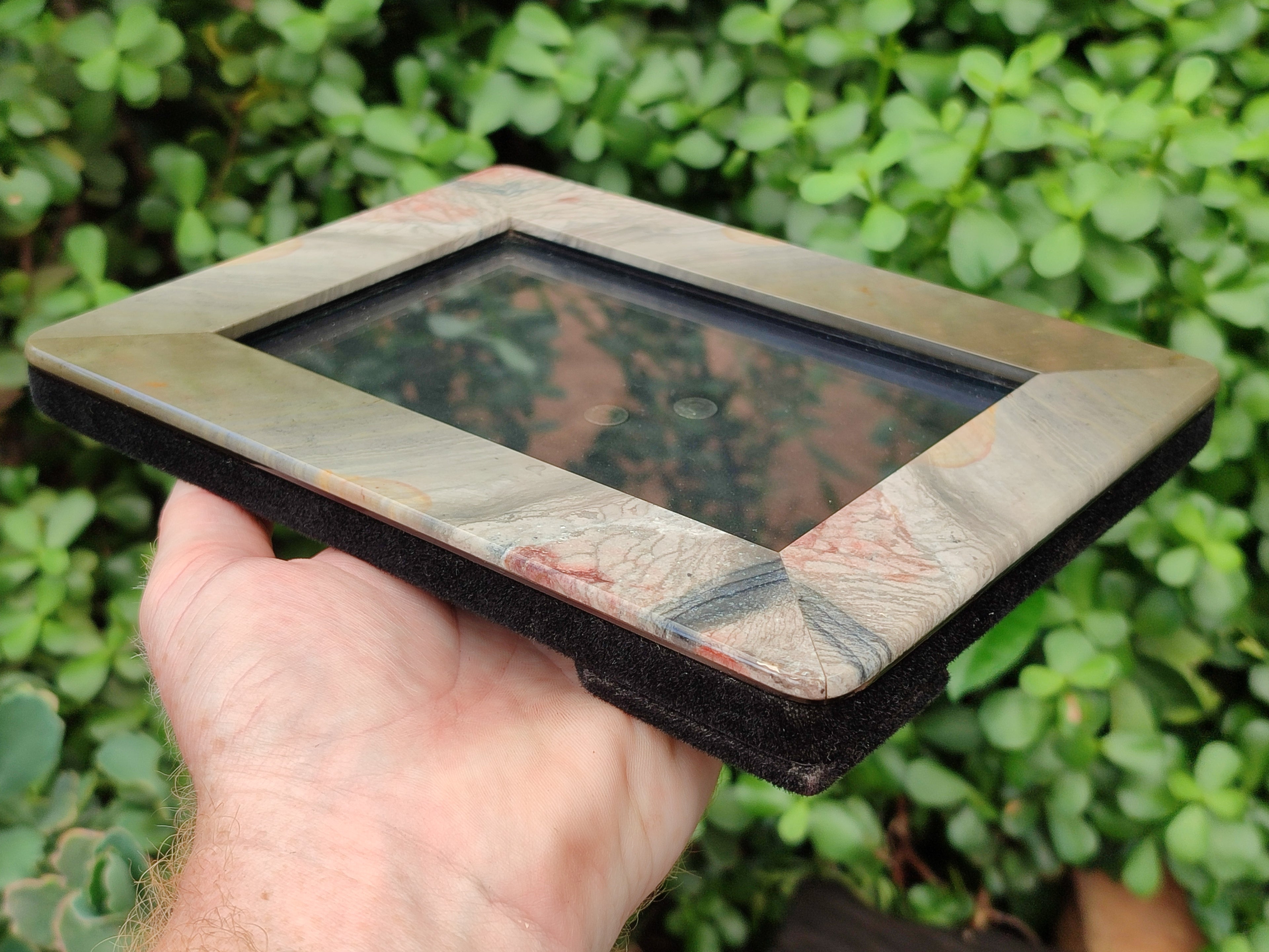 Hand Made Polychrome Jasper Picture Frame x 1 From Madagascar - Toprock Gemstones and Minerals 