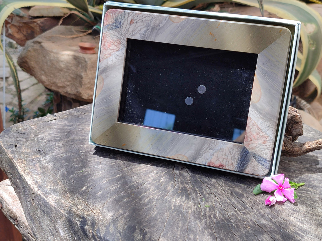 Hand Made Polychrome Jasper Picture Frame x 1 From Madagascar - Toprock Gemstones and Minerals 