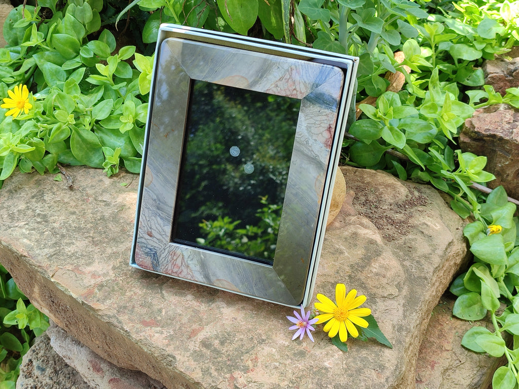 Hand Made Polychrome Jasper Picture Frame x 1 From Madagascar - Toprock Gemstones and Minerals 