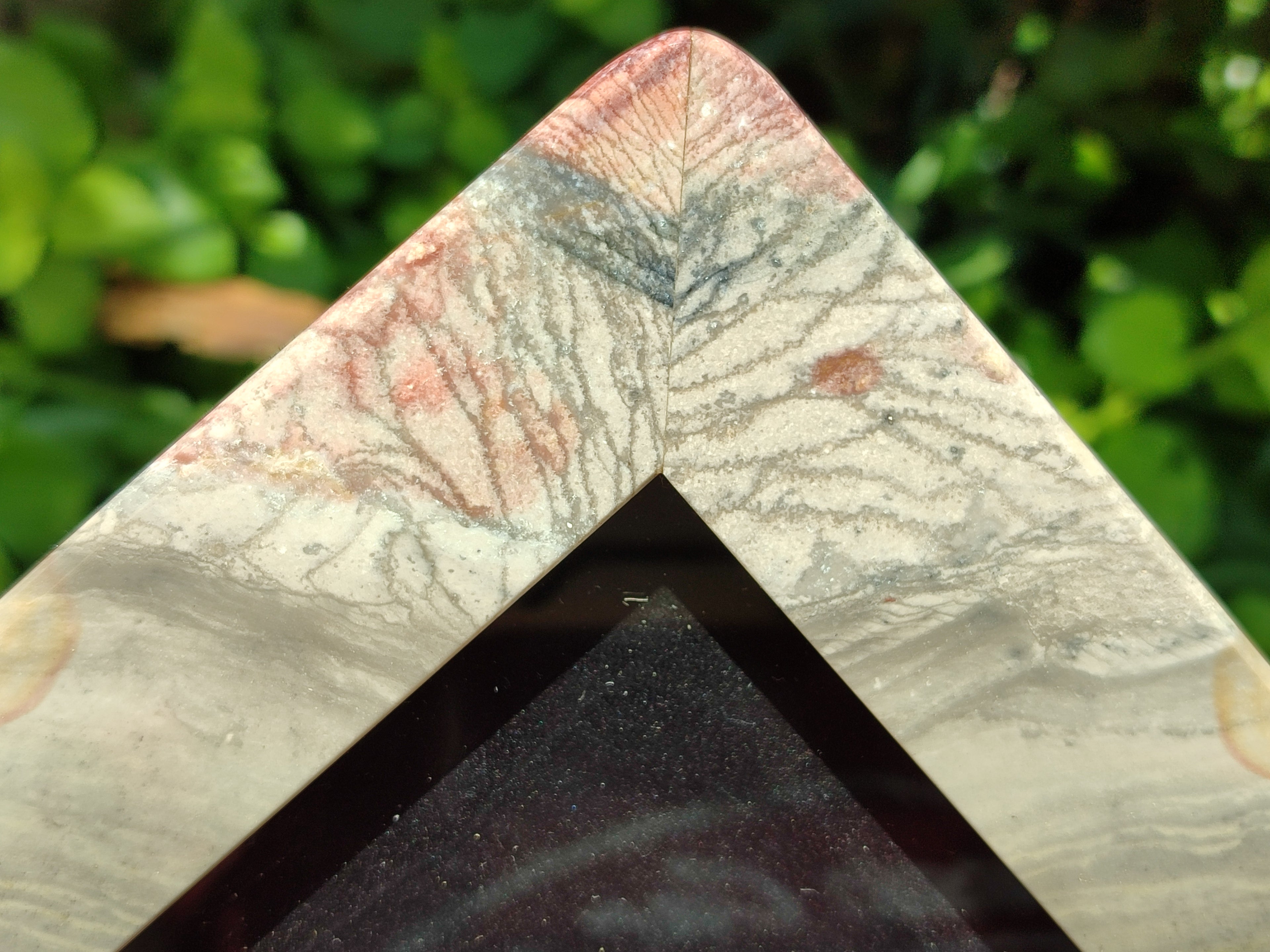 Hand Made Polychrome Jasper Picture Frame x 1 From Madagascar - Toprock Gemstones and Minerals 