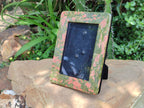 Hand Made Unakite Picture Frame in Box - Sold per Item - From South Africa - Toprock Gemstones and Minerals 